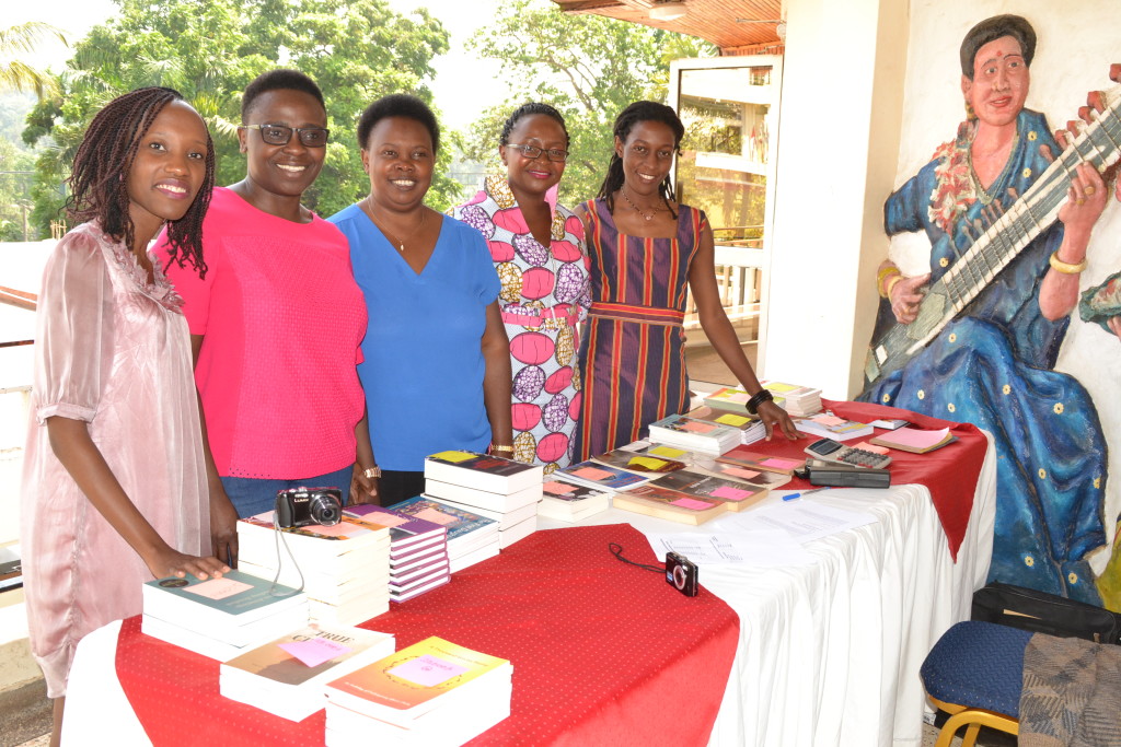 Lining up for books at the African Writers Trust International Conference in Uganda, 2015. AWT image